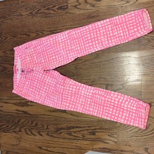 Lilly Pulitzer Pink Gingham Pants Size 2